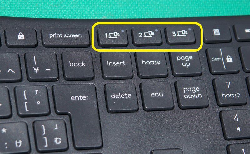K860キーボードの切り替えキー